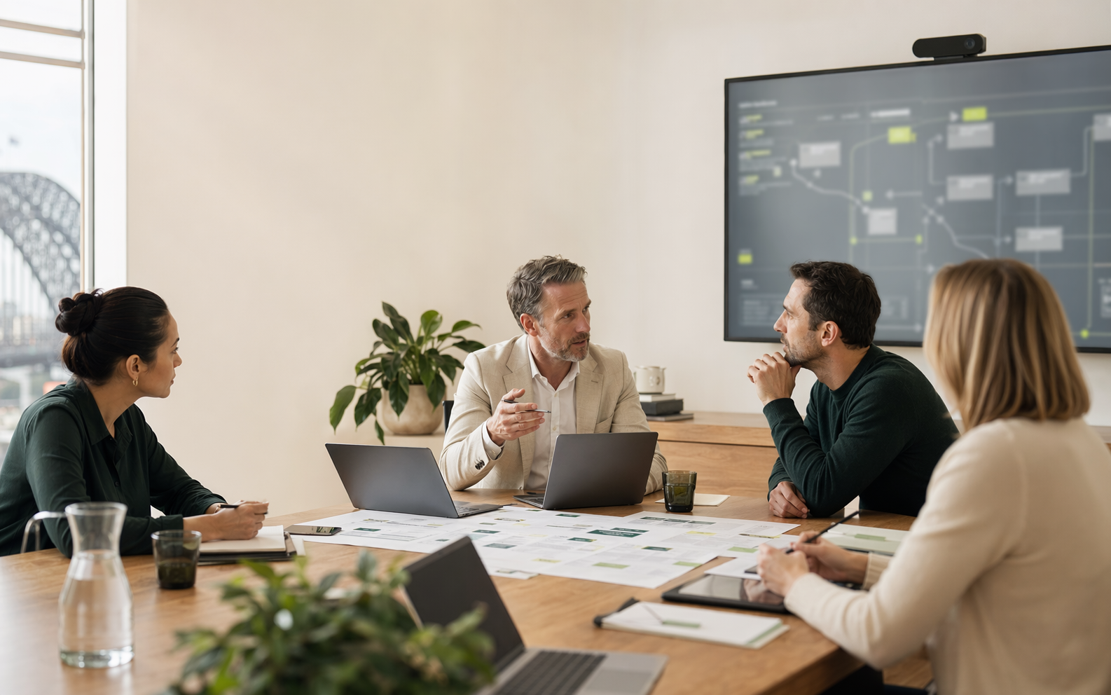 Commercial leaders designing an enterprise go-to-market operating model