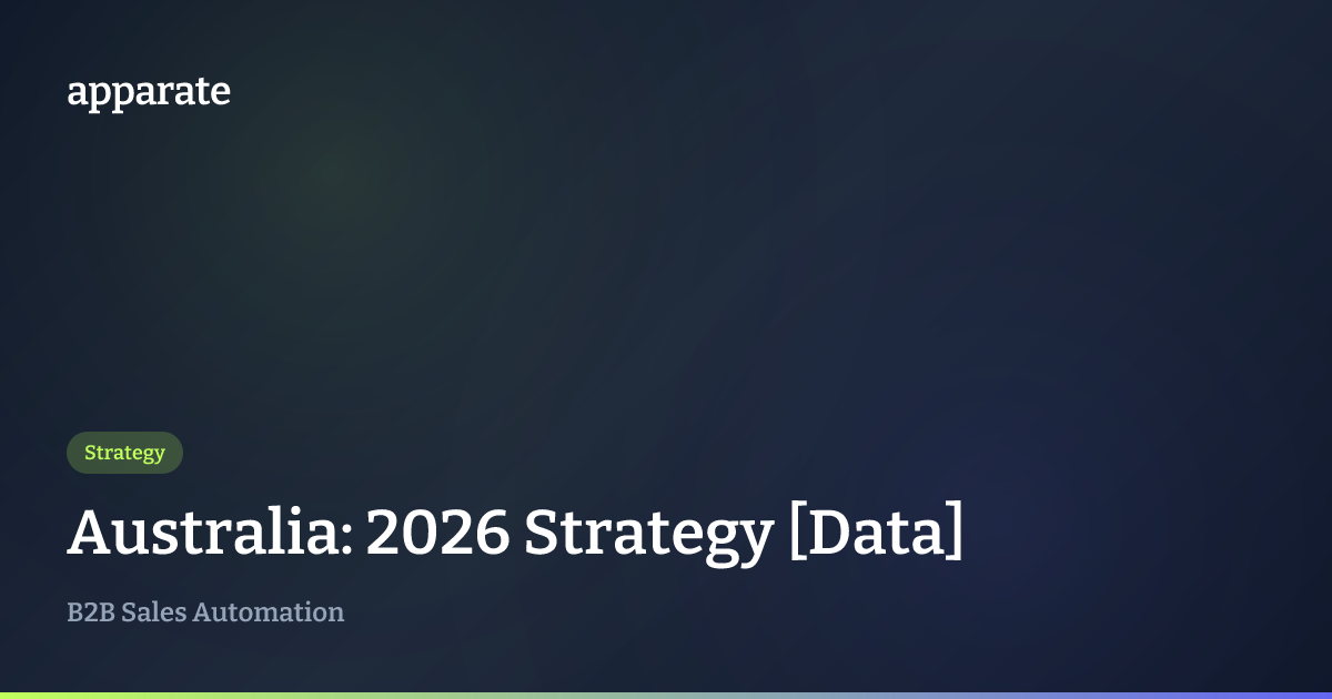 Australia: 2026 Strategy [Data] | Apparate Blog